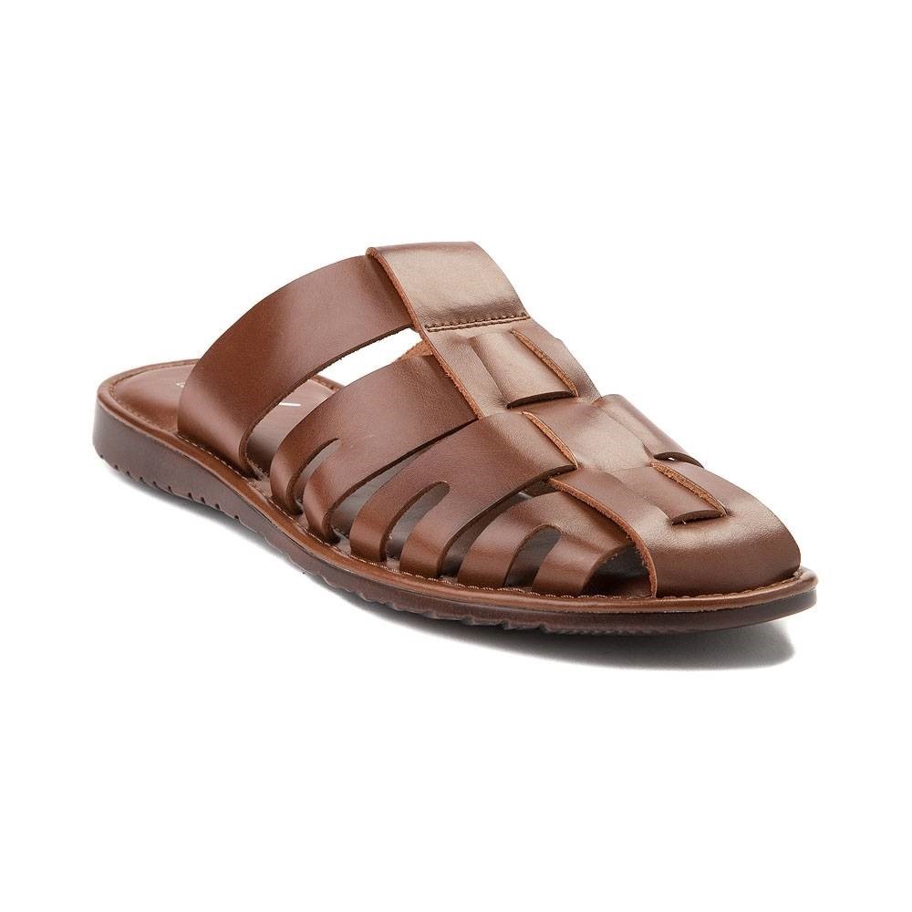 GBX Shae Men's Leather Fisherman Slide Sandals Closed Toe Mule Slides eBay